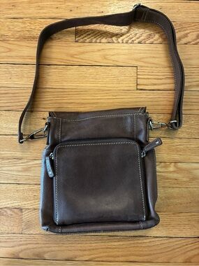 Women’s Fossil Brown Leather Shoulder Bag Purse - Classic Everyday Carry
